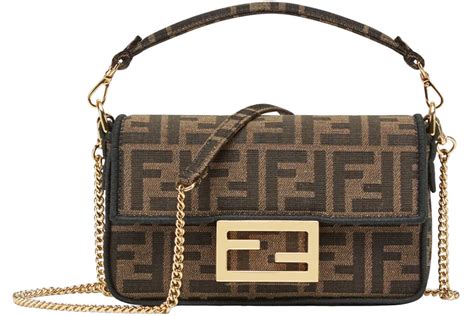 fendi ff jacquard tote bag|Baguette .